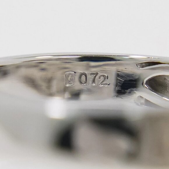 Diamond 0.72ct Ring 750 White Gold US 7.5 6.6g - Picture 7 of 9